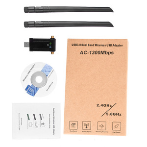 Băng Tần Kép 1200Mbps Realtek rtl8812 <span class=keywords><strong>Wifi</strong></span> Adapter Dongle <span class=keywords><strong>USB</strong></span> Stick <span class=keywords><strong>Antenna</strong></span> cho Mac Máy tính xách tay Máy tính để bàn mạng không dây - Product Image 6