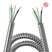 Cable JZD UL1569 de 600V, chaqueta de nailon entrelazada de aluminio, Cable de alimentación de cobre puro, Cable MC, Cable eléctrico