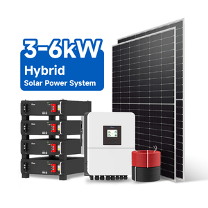 Sistema de Energía Solar <span class=keywords><strong>Híbrido</strong></span> de Alta Eficiencia, Kits Solares de 6kw, 5kw, 3kw, Sistemas Solares Fotovoltaicos para el Hogar - Product Image 1