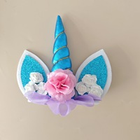 Einhorn-Horn Kuchenaufsatz Geburtstagstorten-Dekoration Hochzeitstorten-Topper Einhorn-Partyzubehör Feier-Dekoration