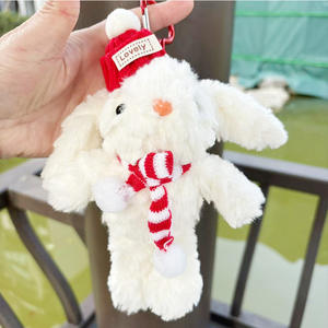 Llavero <span class=keywords><strong>de</strong></span> <span class=keywords><strong>Peluche</strong></span> <span class=keywords><strong>de</strong></span> Conejo con Orejas Caídas, Versión Coreana, Relleno <span class=keywords><strong>de</strong></span> Algodón PP, Tamaño <span class=keywords><strong>de</strong></span> 11-30 cm, el Mejor Regalo para Amigos, Adorno para Coche, Colgante para Bolso - Product Image 4