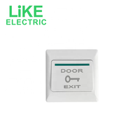 Botón de Salida para Control de Acceso Tipo 86, Montaje Superficial o Empotrado, Interruptor de Reinicio Automático, Panel de Alimentación Eléctrico LiKE
