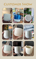Tasse à café en céramique beige FENN avec logo gravé personnalisé, 100 ml, 180 ml, 230 ml, pour espresso, cappuccino, thé, poterie, cadeau