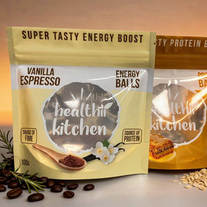 Bolsa de Plástico Mylar con Cierre Hermético y Ventana, Personalizable, para Alimentos, Galletas y Productos de Panadería - Product Image 2