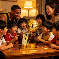 Trophées de sport en métal de haute qualité, fabrication artisanale, trophées personnalisés de grande taille pour les tournois de basketball NBA