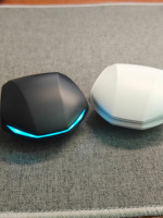 Écouteurs de jeu sans fil TWS Esports BT5.4 à très faible latence avec éclairage RGB, affichage numérique, Type-C, intra-auriculaires, vente en gros, OEM personnalisé
