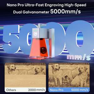 Grabador Láser Portátil Nano Pro de 12W, Cortador de Alta Velocidad de 5000 mm/s, Precisión de 0,01 mm, Máquina de Corte de Madera y Acrílico - Product Image 4