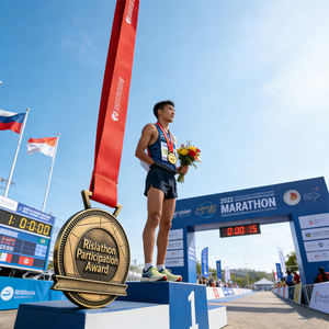 Druck medaille aus China <span class=keywords><strong>Factory</strong></span> Free Design Metall handwerk Medaille Anpassung Laufen Rennen Goldmedaille Souvenirs - Product Image 2