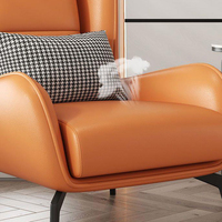 Canapé simple moderne de haute qualité Ensemble de chaises d'appoint Lounge Mobilier de maison Salon de luxe Fauteuil inclinable en cuir paresseux