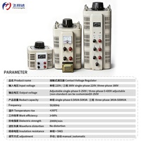 Régulateur de tension monophasé CA FXD TYQ-500 VA en cuivre avec écran LCD, protection contre les surintensités, 3000W/5000W, surtension réglable 0.98