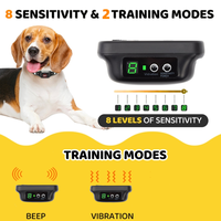 Elektrisches Wiederaufladbares Anti-Bell-Hundehalsband Sicher Ohne Schock Verhaltenskontrollgerät mit Vibrationstraining für Hunde Aller Größen