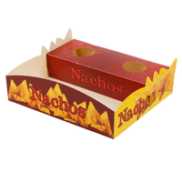Emballage personnalisé pour burritos mexicains, restaurant, restauration rapide, plats à emporter, boîte en papier, emballage pour nachos avec sauce