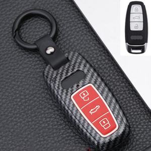 Étui de protection pour <span class=keywords><strong>clé</strong></span> de voiture à 3 boutons, style <span class=keywords><strong>carbone</strong></span>, pliable, 3 boutons, <span class=keywords><strong>coque</strong></span> de <span class=keywords><strong>clé</strong></span> en silicone <span class=keywords><strong>carbone</strong></span> pour <span class=keywords><strong>Audi</strong></span> - Product Image 5