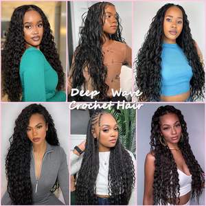 DOMINICAN DEEP BULK, <span class=keywords><strong>tresses</strong></span> faites à la main en fibre haute température, <span class=keywords><strong>tresses</strong></span> privées, crochet, <span class=keywords><strong>tresses</strong></span> passion twist, styles d'expression, <span class=keywords><strong>tresses</strong></span> douces - Product Image 5