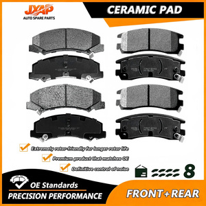 JXAP Lot de 8 plaquettes de frein en céramique robustes et silencieuses P1159-avant et P698-arrière pour Impala, Monte Carlo, LaCrosse, <span class=keywords><strong>Lucerne</strong></span> 2006-2016 - Product Image 1