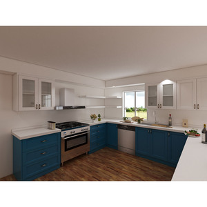 CBMmart Merakit Lemari Dapur Lemari Kayu Solid Lemari Penyimpanan Dapur untuk Proyek Hunian & Komersial - Product Image 3