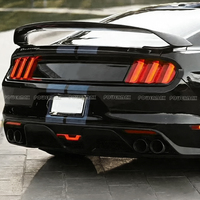 Aileron de coffre style GT350 en fibre de carbone pour Ford Mustang 2015-2017