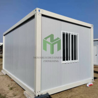 Maison modulaire portable de 20 pieds |   Studio autonome avec salle de bain privée |   Cabine conteneur clé en main pour entreprise de location