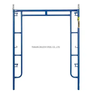 Powder Coated Walk Broad Ladder Steel Scaffolding Frame Scaffold 3ft 4ft 5.5ft Office Building Free Spare Parts