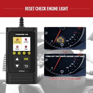 THINKCAR ThinkOBD 100 OBD2/ EOBD เครื่องมือตรวจสอบ รีเซ็ต สแกน ฟังก์ชั่นครบถ้วนสำหรับยานยนต์ อ่านโค้ด OBD2 - Product Image 4