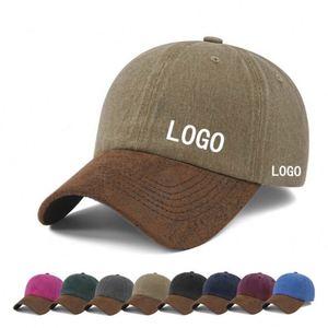 100% Dyed Low Profile Dad <b>Hat</b> Six Panel Cap Custom 3D Embroidery Logo Vintage Washed Cotton Plain Baseball Caps Gifts - Product Image 2