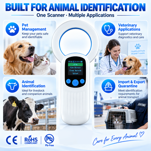 Lecteur de puces RFID de poche haute précision, outil de lecture rapide et de reconnaissance, lecteur de détection de balises en verre <span class=keywords><strong>bio</strong></span> pour la sécurité - Product Image 5