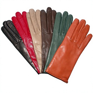 Gants en cuir longueur poignet, style uni, sans doublure, pour usage quotidien décontracté en hiver - Product Image 4