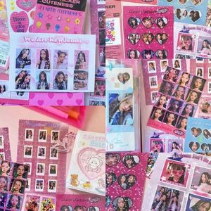 Pegatinas holográficas especiales con diseño lindo, etiquetas con forma bonita de película láser, calcomanías de ídolos Kpop, pegatinas autoadhesivas pre-cortadas para tarjetas Goo - Product Image 5