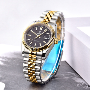 <span class=keywords><strong>Orologio</strong></span> Personalizzabile Impermeabile in Acciaio Inossidabile per Uomo e <span class=keywords><strong>Donna</strong></span>, Movimento Meccanico <span class=keywords><strong>Automatico</strong></span> Miyota, Colore Oro, Novità - Product Image 4