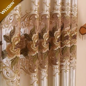 Nuovi disegni ufficio tenda di finestra del <span class=keywords><strong>soggiorno</strong></span> blackout hotel di lusso del ricamo <span class=keywords><strong>tende</strong></span> - Product Image 5