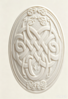 Broche tortue en acier inoxydable poli avec motif tissé celtique traditionnel pour manteaux féminins