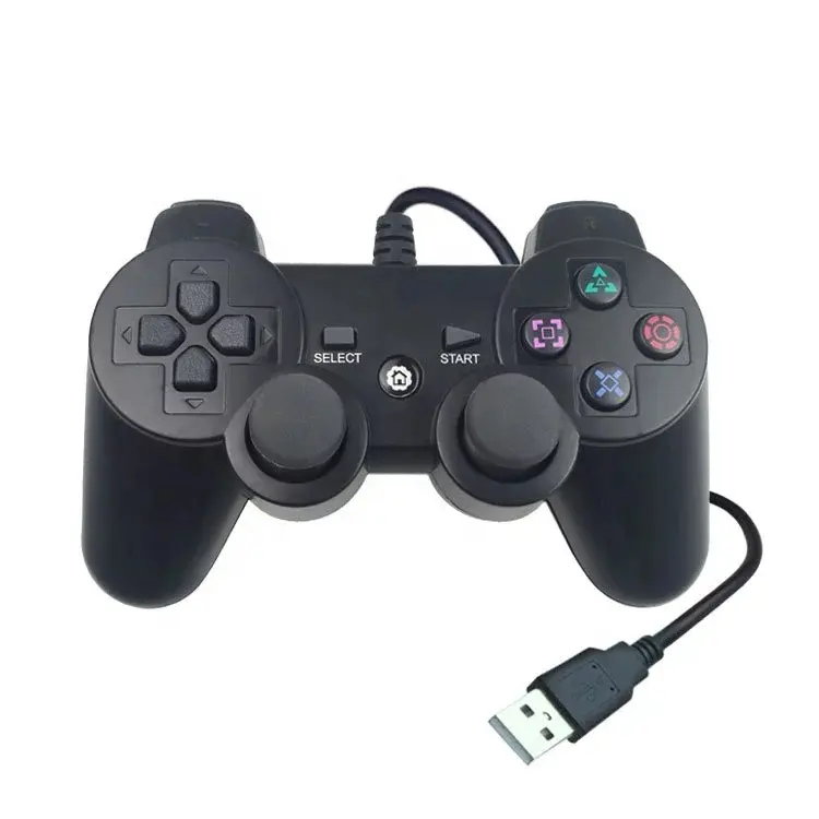 سعر المصنع السلكية أذرع التحكم في ألعاب الفيديو جويستيك غمبد Joypad ل PS3/PC