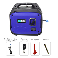 Climatiseur de stationnement 12V pour véhicule, unité portable silencieuse 12V DC pour camion, alimentation essence, batterie RV 12V
