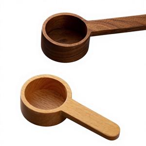 Cucchiaio dosatore in legno massello di noce nero per chicchi di caffè, cucchiaio dosatore in bambù per polvere, cucchiaio per misurare grammi - Product Image 3