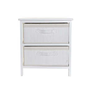Commode en bambou et paulownia 42x32x45cm 3:80 Blanc - Product Image 3
