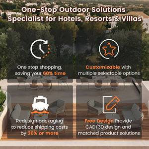 Resorts Hotel Modern L Vorm Outdoor Modulaire Sofa Set Aluminium Touw Patio Conversatie Sets Lounge Sofa Set Voor Alle Weersomstandigheden - Product Image 6