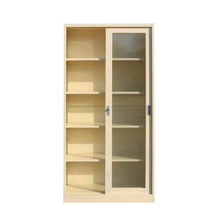 Tủ Kệ Sách Bằng Thép Bền Và Giá Rẻ Với Cửa Kính - Product Image 3