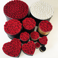 Op maat gemaakte 100 rozen orchidee geconserveerde bloemenbal bruiloft centerpiece handgemaakte decoraties voor Valentijnsdag Kerstmis Nieuwjaar