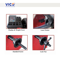 Machine d'équilibrage de roues Vico # DS-60C avec règle de mesure automatique adaptée à la réparation et à l'équilibrage des pneus Équipement de magasin de garage à domicile