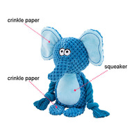 Jouet à mâcher pour chien personnalisé à faible MOQ, jouet à mâcher pour chien en coton rembourré avec corde, jouet à mâcher pour chien d'entraînement en gros, Danny Pet 19x8cm