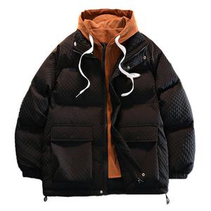 Veste matelassée en coton de haute qualité en gros, personnalisable avec impression et broderie, veste d'hiver à capuche chaude pour homme - Product Image 6