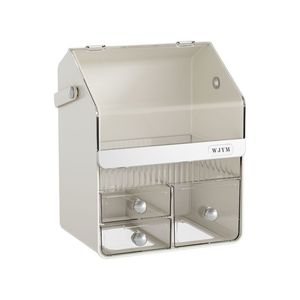 Wjym Cosmetic Storage Box With Drawers Desktop Makeup Organizer Skincare Holder Multi Functional Storage Case - Product Image 3