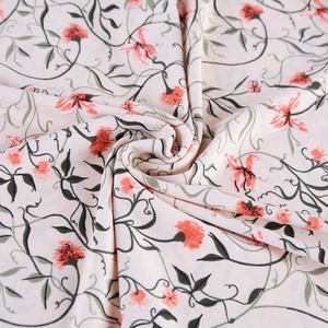 97% poliéster <span class=keywords><strong>3</strong></span>% spandex elástico digital flor frontera impreso ity tela Corea vestido - Product Image 5