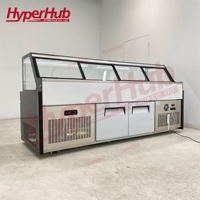 Réfrigérateur vitrine pour boucherie à prix raisonnable, congélateur commercial, double température, affichage, réfrigérateur pour charcuterie