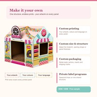 Griffoir pour chat en carton, thème boulangerie, motif pâtisserie, design boutique de donuts, pour chats d'intérieur, vente en gros, direct usine