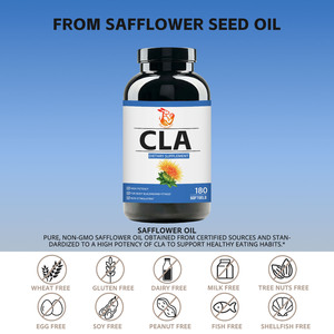 Cápsulas Blandas de CLA Premium con Aceite de Semilla de Cártamo que Apoyan el Rendimiento en el Ejercicio y el Desarrollo Muscular con un Estilo de Vida Saludable y un Peso Controlado - Product Image 3