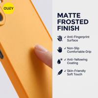 Coque de téléphone antichoc 2-en-1 TPU+PC bicolore tendance pour 17 Pro Max, dos givré, vente en gros toutes couleurs