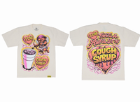 T-shirt pour hommes à manches courtes avec motif de dessin animé imprimé « That's A Awful Lot Of Cough Syrup », coupe régulière, col rond, style décontracté