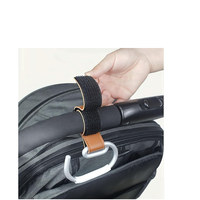 Crochet de poussette en gros, crochet en aluminium avec sangle en velcro, léger, durable, placement personnalisable pour toutes les occasions
