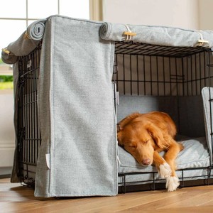 Penutup Kandang Hewan Peliharaan Berjendela Jaring Saku Pintu Ganda Tahan Lama, Kain Oxford Tebal, Kandang Anjing Anti Air, Hangat, Kancing Modern, Otomatis - Product Image 4
